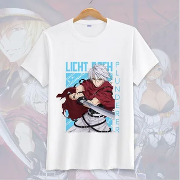 Novi Anime Plunderer Licht Bach cosplay T-shirt moški majica Kratek Rokav Vrhovi Tee 3
