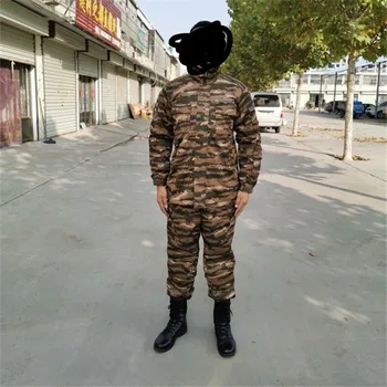 Novo Tigrasta Camo Vojak Vojske Vojaško Uniformo Prikrivanje Taktično Bo Ustrezala Moških Vojski Special Forces Boj Proti Majica Plašč, Hlače Komplet Oblačil 1