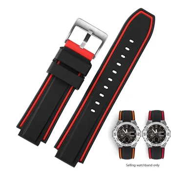 Novo Watchband Za Casio G-shock Watch Jekleno Srce Moške GST-B400-1A Modni Pas Silikonski Konveksna Gume Traku Manžeta 0