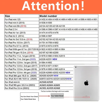 Ohišje Za iPad Zraka 5 2022 Air4 2020 Mini 1 2 3 4 5 6 9.7 2018 Pro 11 2020 2021 Za iPad 10.2 7. 8. 9. 360 Rotacijski Stojalo Pokrov 1