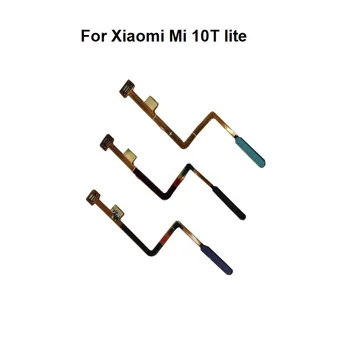 Original Novo Za Xiaomi Mi 10T Lite 5G Prstnih Senzor na Dotik ID Optičnega Traku Priključek Domov Tipka Meni Flex Kabel