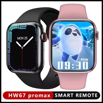 Pametno Gledati HW67 Pro max NFC Smartwatch Glukoze v Krvi Predvajalnik Glasbe Spanja Monitor Ženske, Moške Ure Series7 pk DT100 IWO13