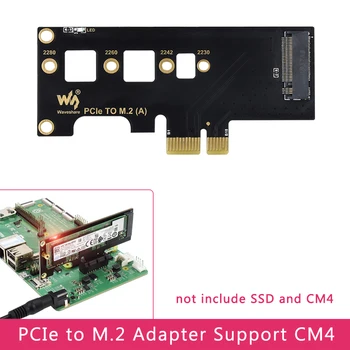 PCIe na M. 2 Adapter za NVME M. 2 SSD z LED Luči Podpira Raspberry Pi Izračun Modul 4 Adapter CM4 0