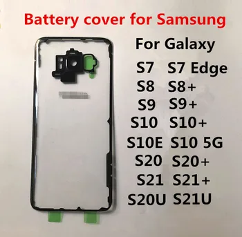 Pregledna Zadnji Pokrovček Za Samsung Galaxy S6 S7 Rob S8 S9 Plus S10 5G S20 S21 Ultra S10E Ohišje Baterije Vrata Popravila Zadaj Primeru