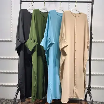 Ramadana Ženske Modni Abaya Obleko Enega Kosa Molitev Abaya Hidžab Obleke Tam Kaftan Haljo Dolgo Khimar Skromno Islamske Dubaj Oblačila Eid 4