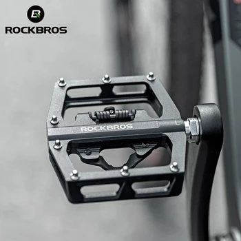 ROCKBROS 2 V 1 Izposoja Zaklepanje Pedala z SPD Sistemom Cleat Aluminijasti MTB Cesti Anti-slip Zaprti Ležaj Zaklepanje Pedal Kolesarske Opreme 1