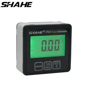 SHAHE IP65 Vodotesen Digitalni Merilnikom. Inclinometer Elektronske Ravni Polje Magnetni Osnove 360 Stopinjski kot Finder