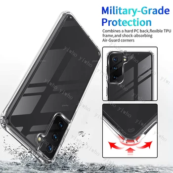 Shockproof Primeru Telefon za Samsung Galaxy S21 Ultra Silikonski Primerih Zadnji Pokrovček Za Samsung S21ultra S21plus S21+ S 21 Plus 3