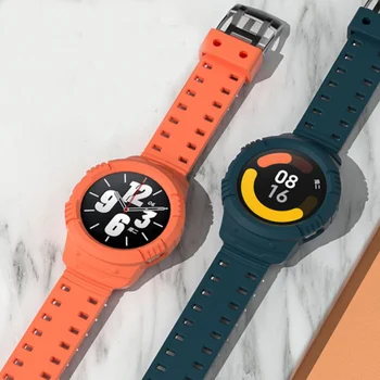 Silikonski Lupini Polno Kritje Zaščitnik Zapestje Watchband Za Xiaomi Mi Watch/Color 2/S1 Aktivna Trak Pasu Manšeta Primeru Dodatki 0