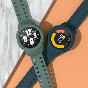Silikonski Lupini Polno Kritje Zaščitnik Zapestje Watchband Za Xiaomi Mi Watch/Color 2/S1 Aktivna Trak Pasu Manšeta Primeru Dodatki 4