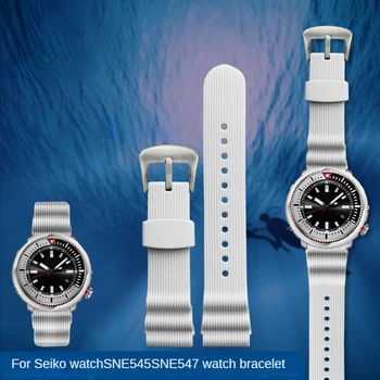 Silikonski Watch Trak za Seiko Sne545p1 Moške Prospex Serije Sne547p1 Nepremočljiva Znoj-Dokazilo Mehko Udobno Watchband 22 mm