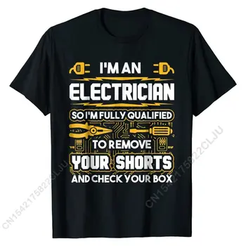 Smešno Elektrikar Darila - jaz sem Električar T-Shirt Majica Lepe Poletne Bombaž Vrhovi Mladih Moških Tees Crazy 0