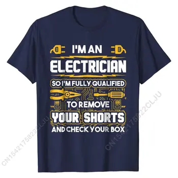 Smešno Elektrikar Darila - jaz sem Električar T-Shirt Majica Lepe Poletne Bombaž Vrhovi Mladih Moških Tees Crazy 2