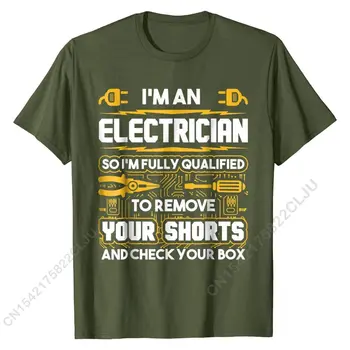 Smešno Elektrikar Darila - jaz sem Električar T-Shirt Majica Lepe Poletne Bombaž Vrhovi Mladih Moških Tees Crazy 3