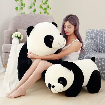 Srčkan Baby Velik Velikan Panda Bear Pliš Plišaste Živali Lutka Živali, Igrače Blazino Risanka Kawaii Lutke Dekleta Ljubimec Darila