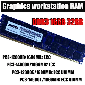 Strežnik pomnilnik 16GB 2Rx4 PC3-14900 REG ECC DDR3 32GB 1866MHz 4GB PC3 15000 Registriranih ECC RAM za Mac Pro Grafične delovne postaje
