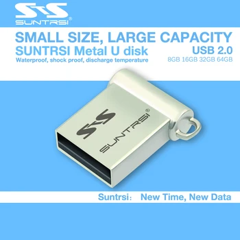 Suntrsi USB Flash Drive 4g 8g Pen drive 32 g 16 g 64 G pendrive 128G usb флешка nepremočljiva u-disk 2.0 ključ palico darilo za PC