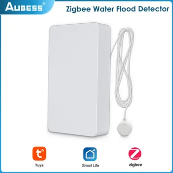 Tuya Zigbee Voda Poplavi Detector Brezžični Prekoračitev Polno Vode Detektor Za Dom Alarmni Sistem, Daljinski Alarm Vode Leak Senzor
