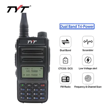 TYT TH-UV88 Dual Band walkie talkie Prenosni radio VOX Scrambler 5W FM dvosmerni Radii UV / Oddajnik 136-174&400-480MHz