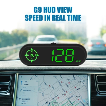 Univerzalni G9 merilnik Hitrosti LED HUD Alarm prekoračitev hitrosti Mini Z GPS Kompas Heads Up Display 0