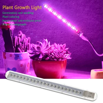 USB LED Rastlin Raste Luči 10W Phytolamp Celoten Spekter Žarnice Za Rastline Cvet Toplogrednih Hydroponics Phytolamp Hiša Rast Lučka