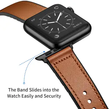 Usnje+Silikonski Trak za Apple Watch Trak 40 MM 44 iwatch band 38 MM 42MM Watchband Zapestnica Apple gledati Serije 4 3 5 JV 6 2