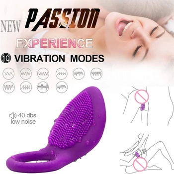 Ustvarjalne 2-v-1 Breskev Vrsto Semena zaklepni Obroček 10 Frekvenca Klitorisa Razburjenje Orodje Masturbacija Vibratorji Seks Igrače 2