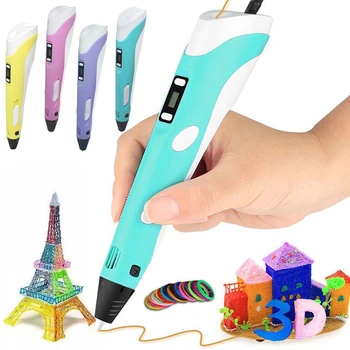 VROČE 3D Tiskanje Pero 3D Risanje, Tiskanje Doodler Pero Za Otrok 3D Čečkanja Tiskalnik Svinčnik, Svinčnik 2