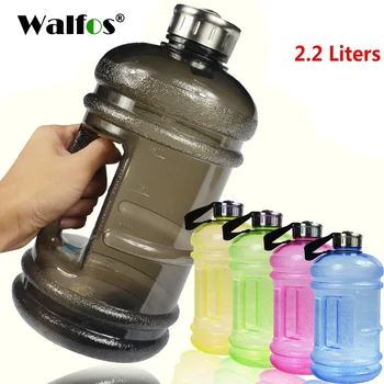 WALFOS 2.2 L Velike, Velike Zmogljivosti, Steklenice Vode Športih na Prostem, Fitnes Trening Kamp Tekaški Trening Steklenico Vode Drinkware