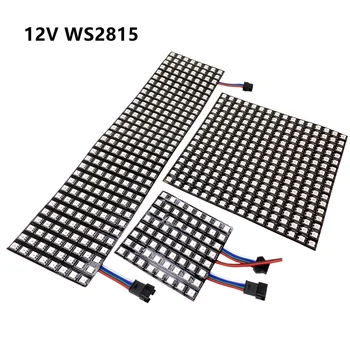 WS2815 šahovnica z 8 × 8 8x32 16x16 Matrika DC12V RGB, Digital Prilagodljiv Zaslon Posamično Naslovljive Plošča Svetlobe 2815 SMD 5050 Trak Svetlobe