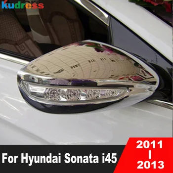 Za Hyundai Sonata i45 2011 2012 2013 ABS Chrome Vrata Avtomobila Rearview Mirror Kritje Trim Strani Ogledala Zajema Nalepke, Dodatki