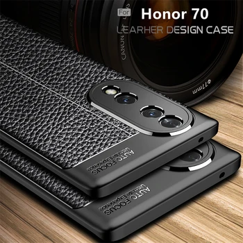 Za Kritje Čast 70 Primeru Za Huawei Honor 70 Capas Shockproof Telefon Odbijača Nazaj Mehko TPU Usnja Kritje Za Čast 70 Pro 5G Fundas 5