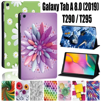 Za Samsung Galaxy Tab Z T290/T295 (2019) 8.0 Palčni P610 P615 Tablični Primeru PU Usnje Stojalo Pokrov + Prosti Pisalo 0