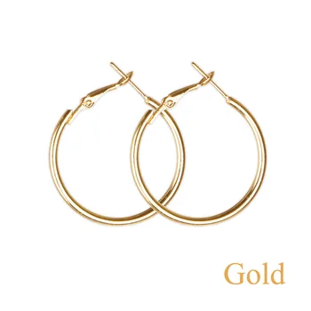 Zlata, Srebrna barva majhne okrogle Hoop Uhan za Ženske Pribor Zlitine Trendy trgovina modni Nakit dnevno Earings 3