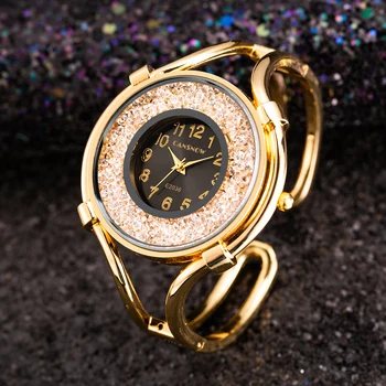 Ženska Zapestnica Zapestne Ure 2022 Ženske Gledajo Ženske Rose Zlato Obleko Diamond Quartz Ura Jekla Reloj Mujer arabske Številke